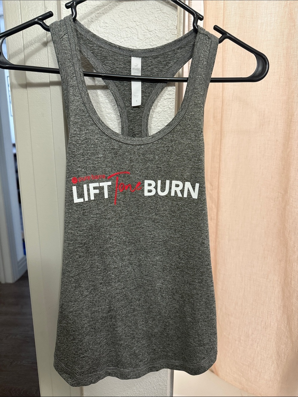 Glyder Gray Racerback 'Lift Tone Burn' Tank